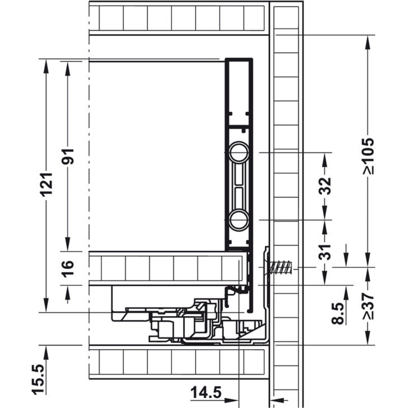 vionaro-drawer-sides-121-400mm-gph_1 Vionaro Drawer Sides 121/400mm Gph