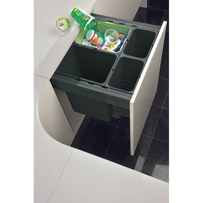 Blum/DWD Bin Set 600mm 2x42L DGrey