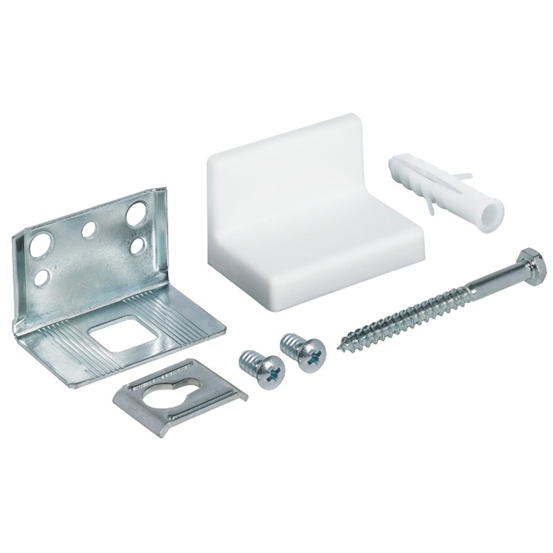 Cabinet Hanger Scr Fix Galv St White