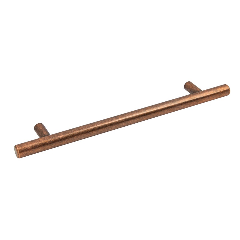 Bartram Bar Hdl St Ant Copper 128mm cc