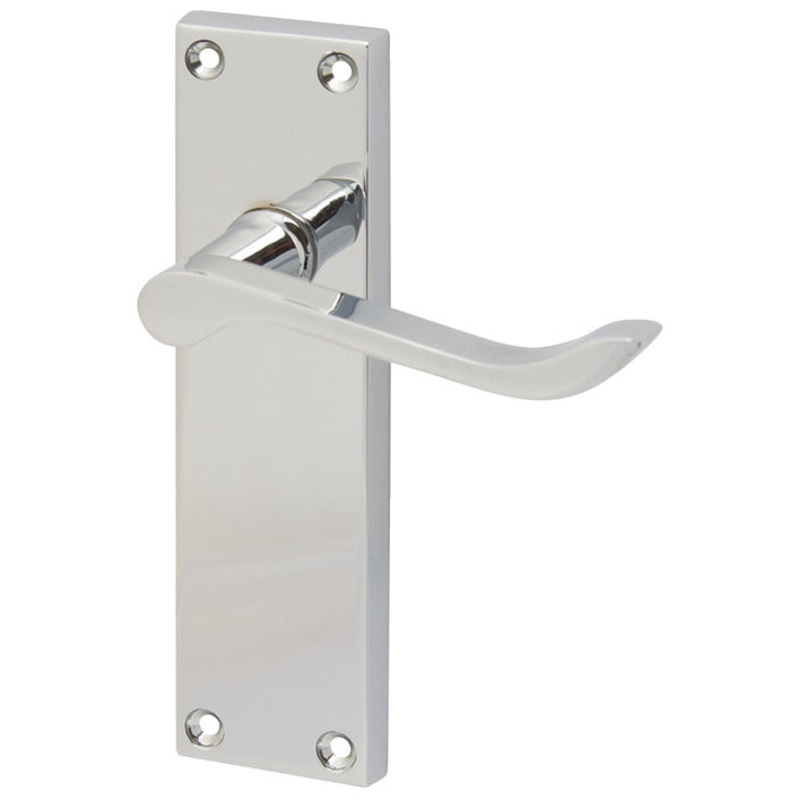 Victorian Scroll Hdls/Plt Latch ZAPC CLR