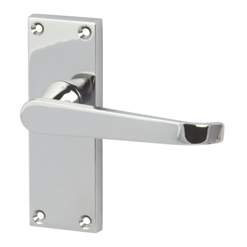 Victorian Lvr Hdls/Plt Plain Latch EB