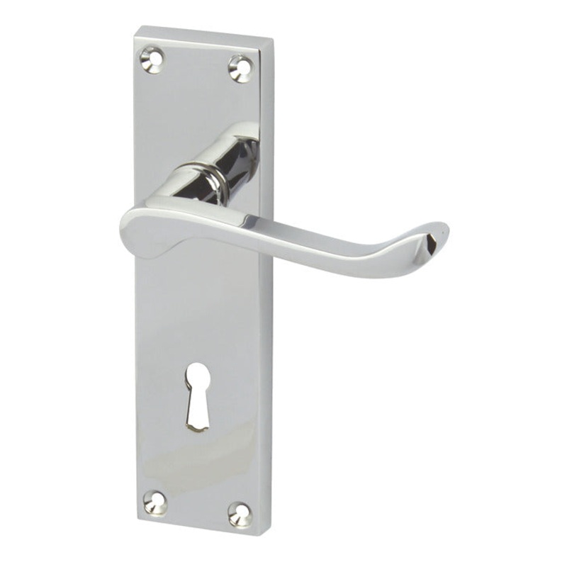 Victorian Lvr Hdls/Plt Scroll Lever SN