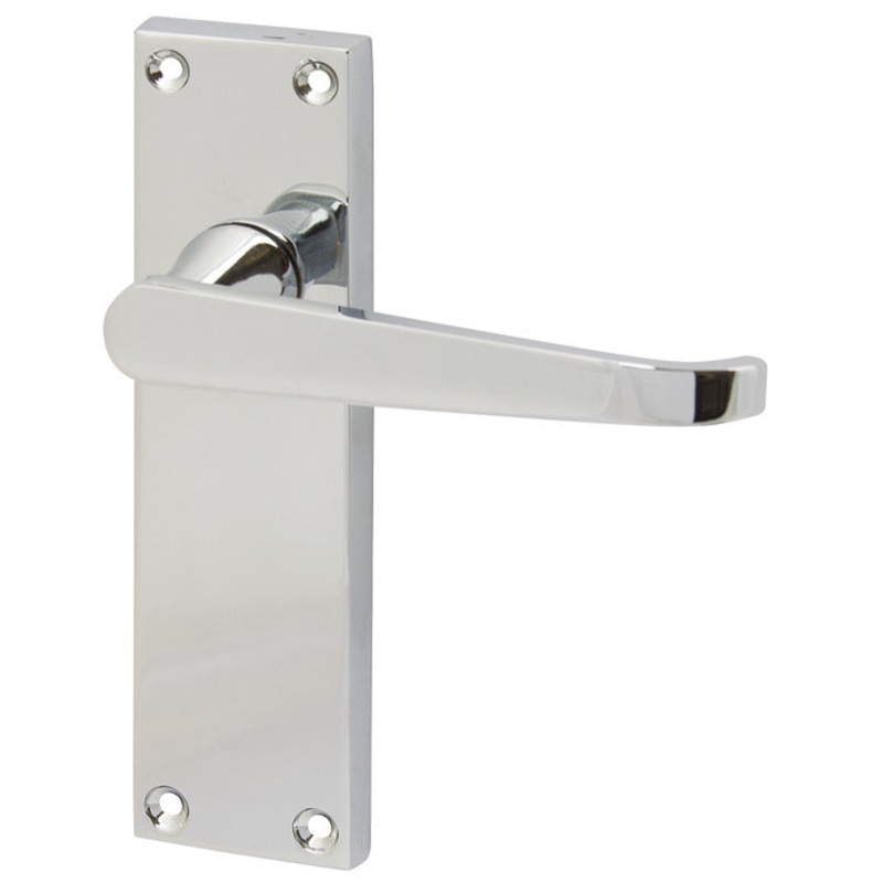 Victorian Plain Hdls/Plt Latch ZAPC CLR