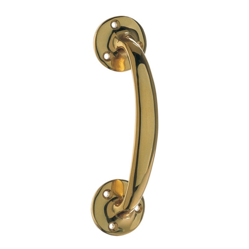 Trad Pull Hdl FF D44x184x40mm Brass PB