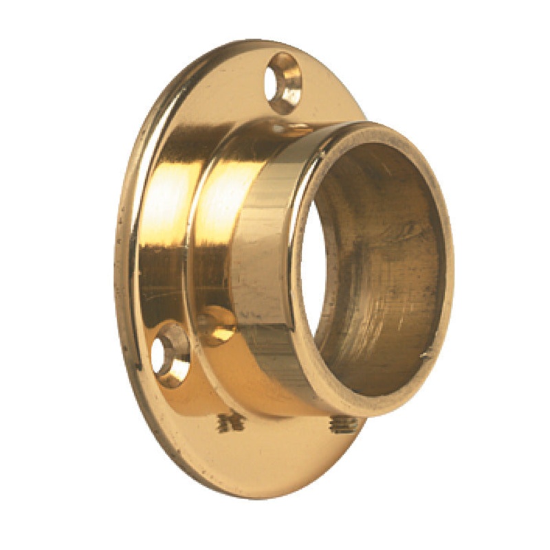 Wall Flange Socket D38mm Brass PB