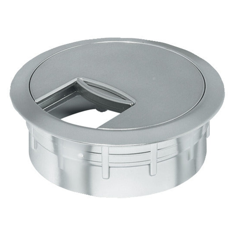 Cable Outlet 2prt D80x24mm Pl SSE