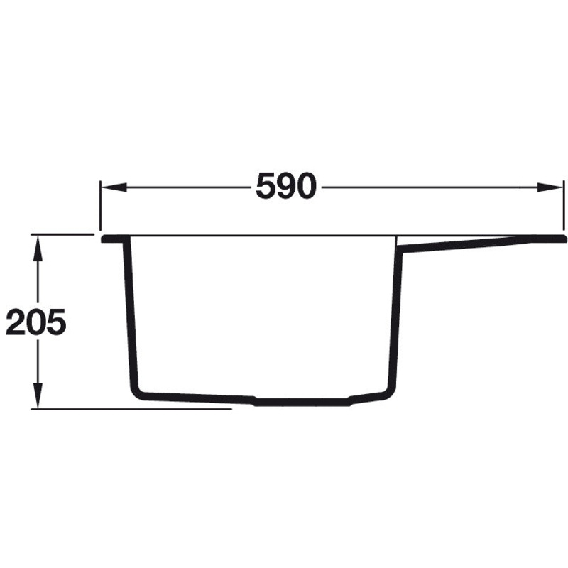 alazia-granite-590mm-1-0b-inset-sink-wht_1 Alazia Granite 590mm 1.0B Inset Sink Wht
