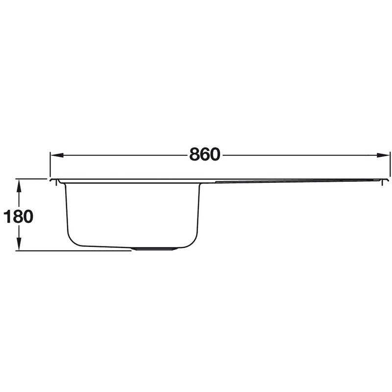 athena-860mm-pss-1-0b-inset-sink-uh_1 Athena 860mm PSS 1.0B Inset Sink UH