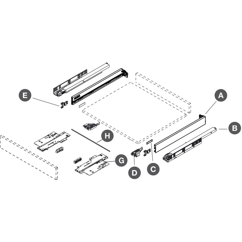 vionaro-drawer-set-tipmatic-89-350mm-gph_1 Vionaro Drawer Set Tipmatic 89/350mm Gph