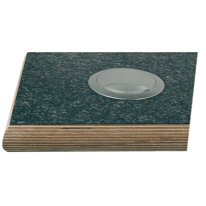 Cable Outlet 2prt D80x25mm Pl Concrete