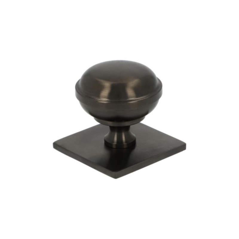 Alexander and Wilks Quantock Cupboard Knob on Square Backplate